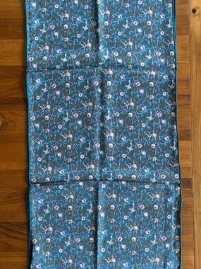 Fox & Chave Silk Scarf with William Morris Bird & Pomegranate Design